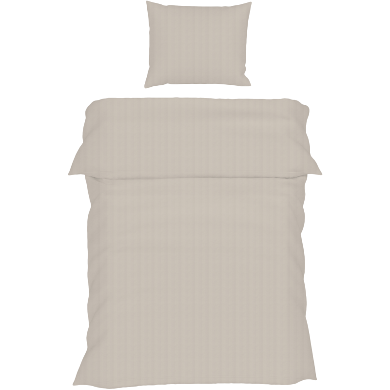 Pussilakanasetti Kotikulta Selected 150 x 210 cm Raita puuvillasatiini beige