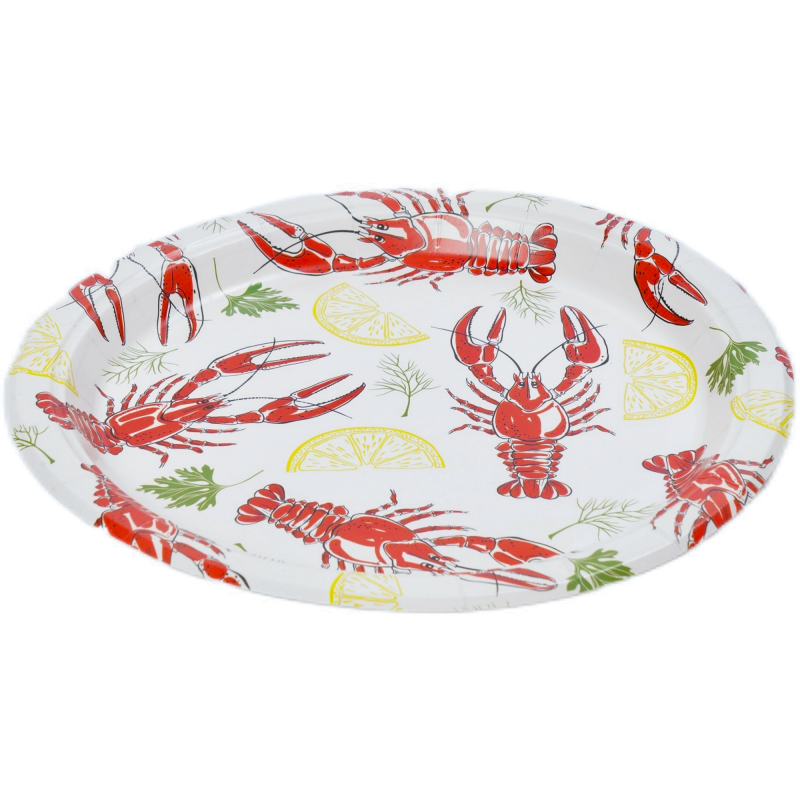 Kartonkilautanen Let's Party 10 kpl 18 cm rapu