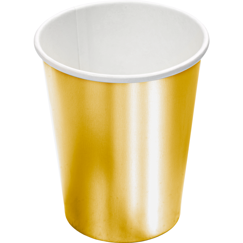 Pahvimuki Let's Party 8 kpl kulta