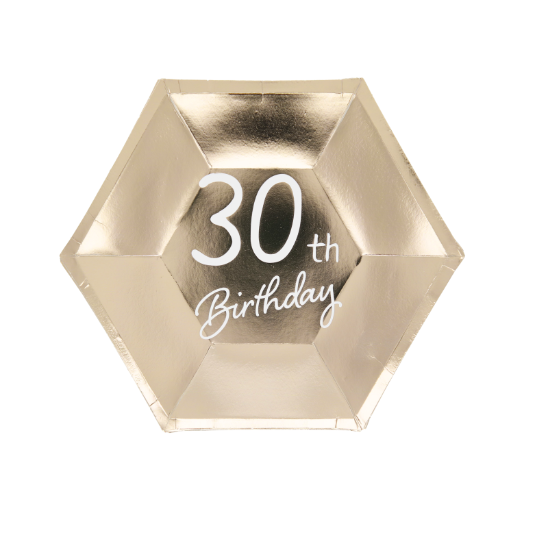 Kartonkilautanen Let's Party 6 kpl 18 cm 30v