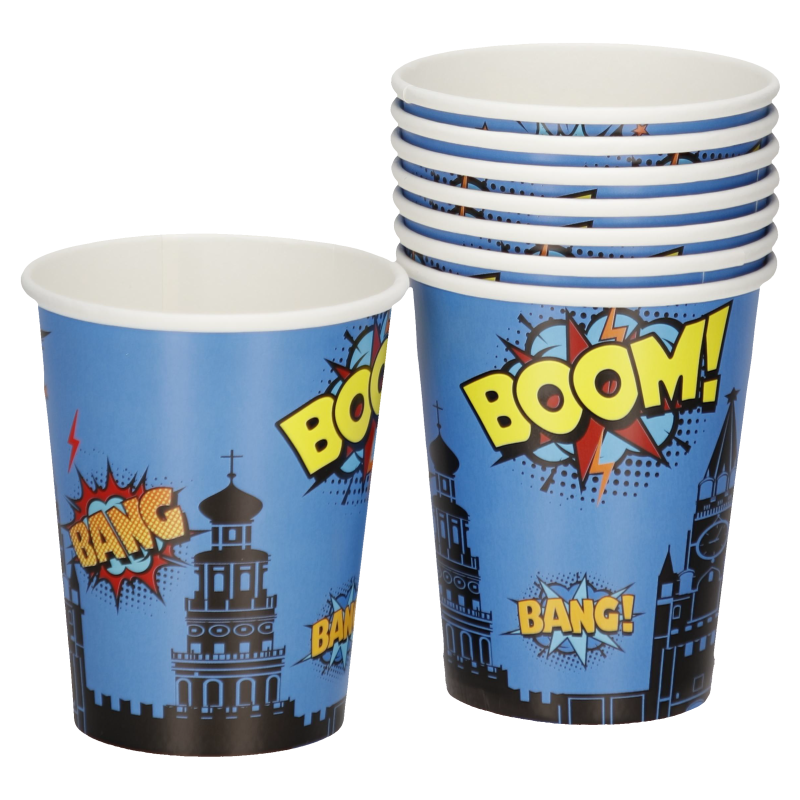 Kartonkimuki Let's Party 8 kpl Supersankari