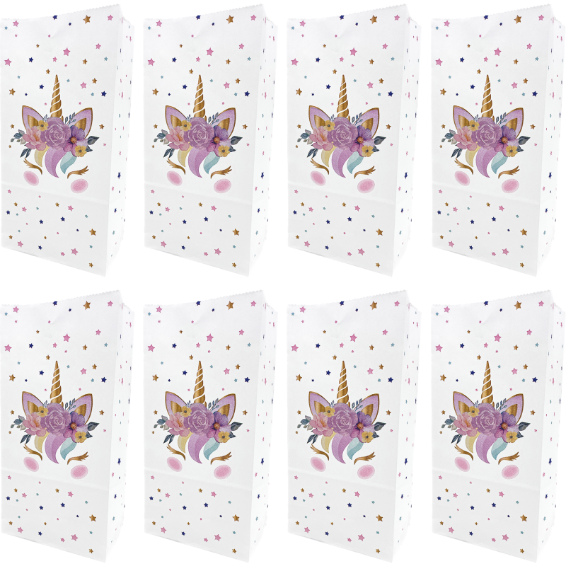 Partypussi Let's Party 8 kpl Yksisarvinen