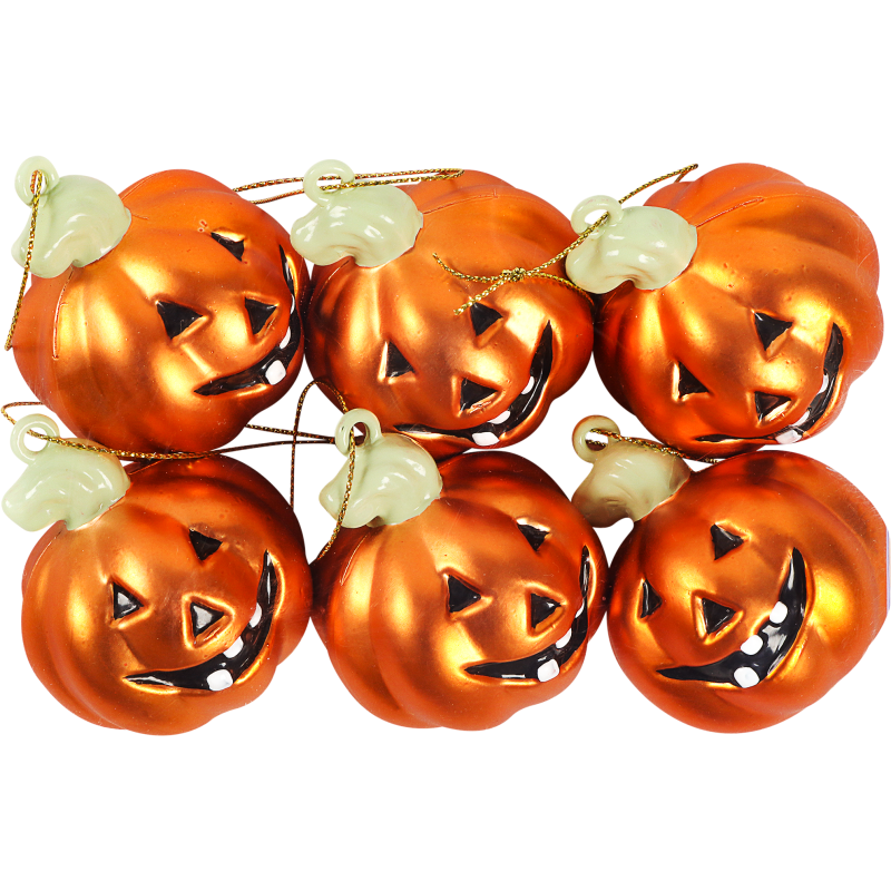 Koriste Happy Halloween 6 kpl roikkuva kurpitsa