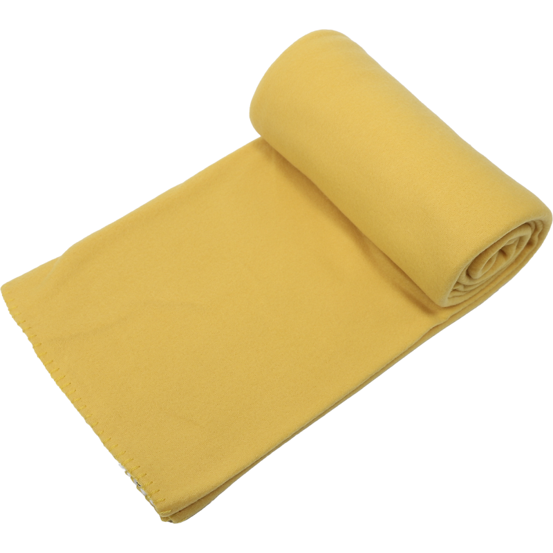 Fleecehuopa Kotikulta 130 x 160 cm keltainen