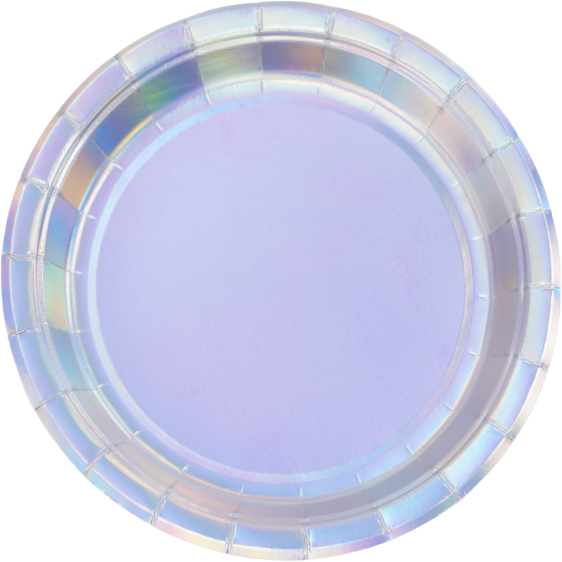 Kartonkilautanen Let's Party 8 kpl 24 cm holografi