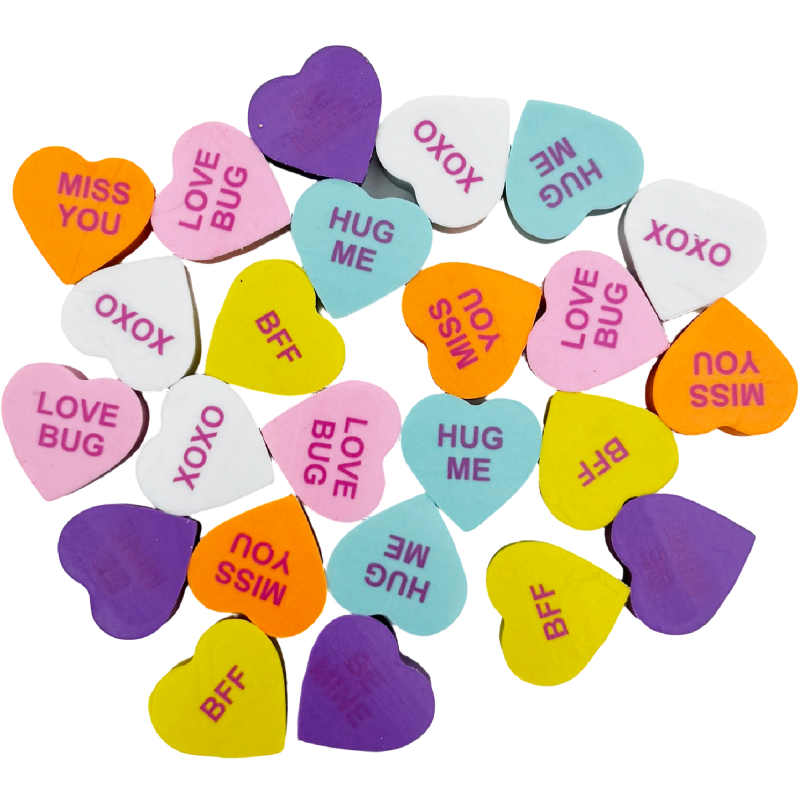 Pyyhekumi Iisi 24 kpl sydän