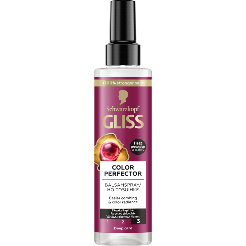 Hoitosuihke Schwarzkopf Gliss 200 ml Colour Perfector
