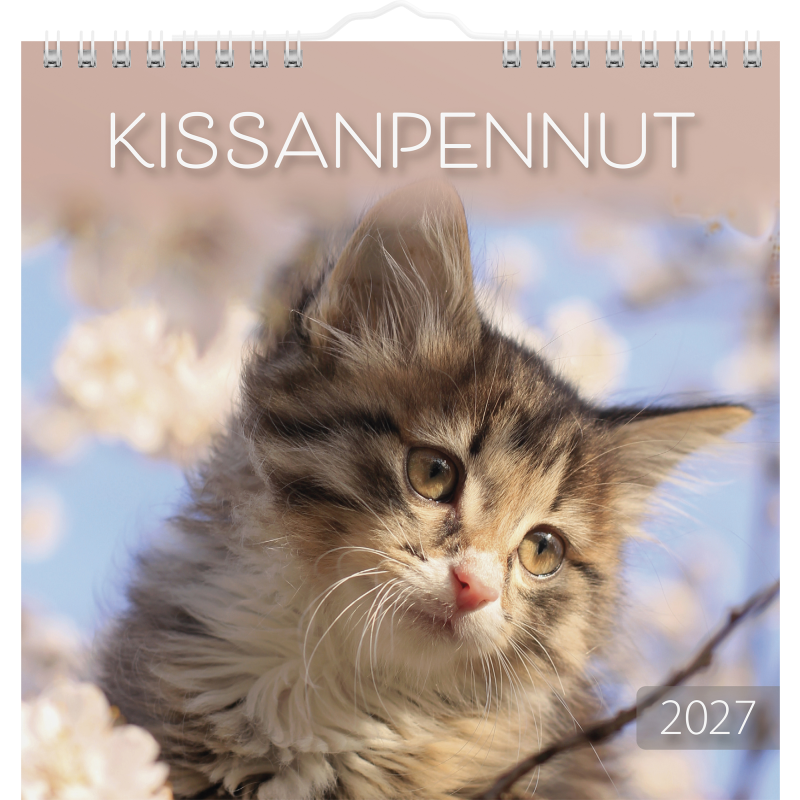 Seinäkalenteri Burde 2027 Kissanpennut