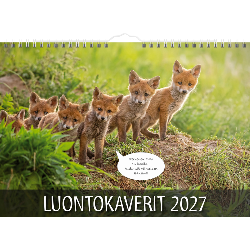 Seinäkalenteri Burde 2027 Luontokaverit