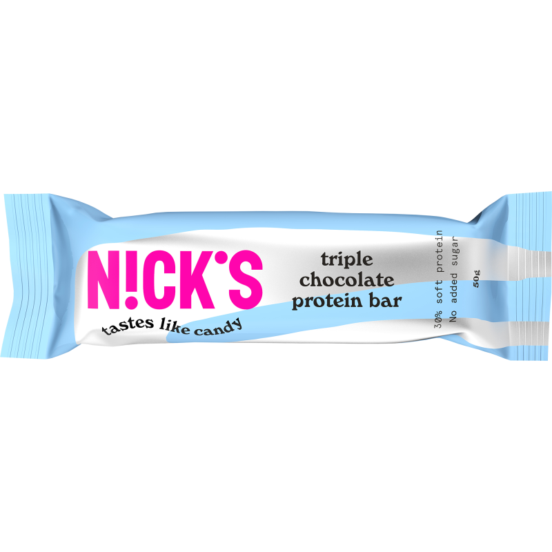 Proteiinipatukka Nick's 50 g Triple Chocolate