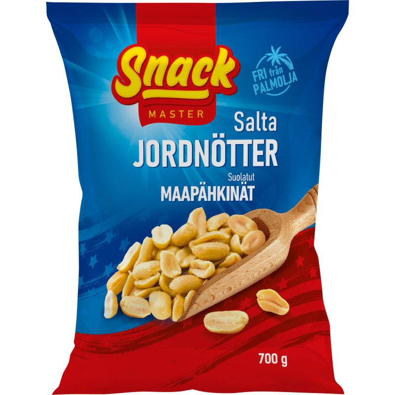 Maapähkinät SnaX 700 g paahdetut ja suolatut