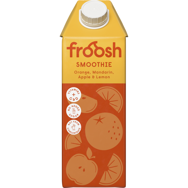 Smoothie Froosh 750 ml appelsiini, mandariini, omena & sitruuna