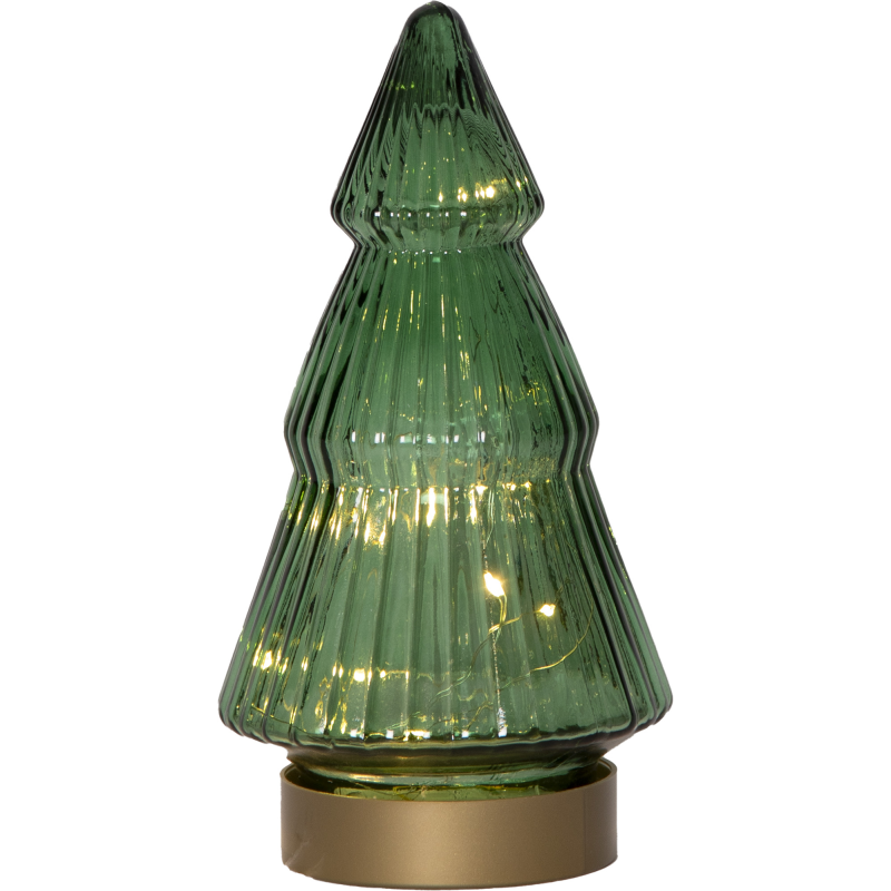 Lasinen pöytäkoriste Star Trading VERDE 10,6 x 19,5 cm vihreä