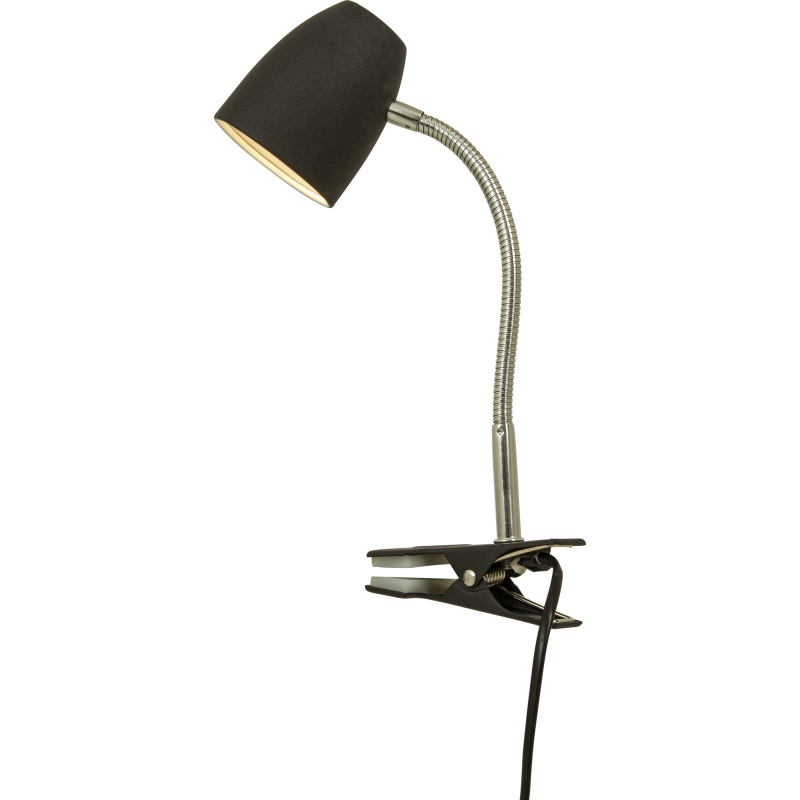 Klipsivalaisin Aneta Lighting Sandnes, musta/kromi