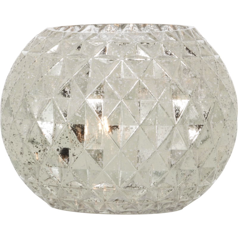 Pöytävalaisin Aneta Lighting Fiona 21 cm, hopea
