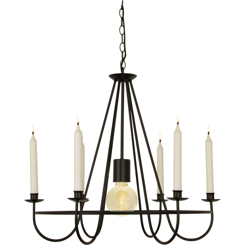 Kattovalaisin Aneta Lighting Kronoberg, musta