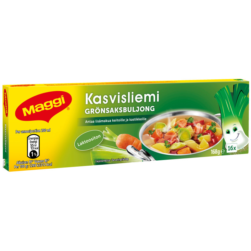 Kasvisliemikuutio 16 kpl 168 g