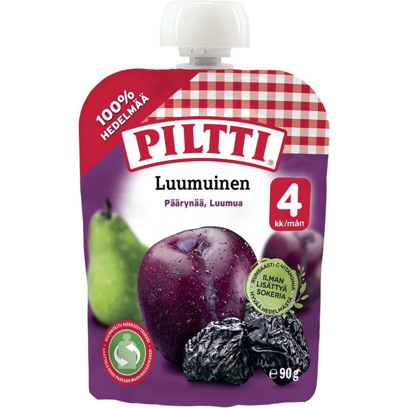 Hedelmäsose Piltti 90 g luumuinen 4 kk