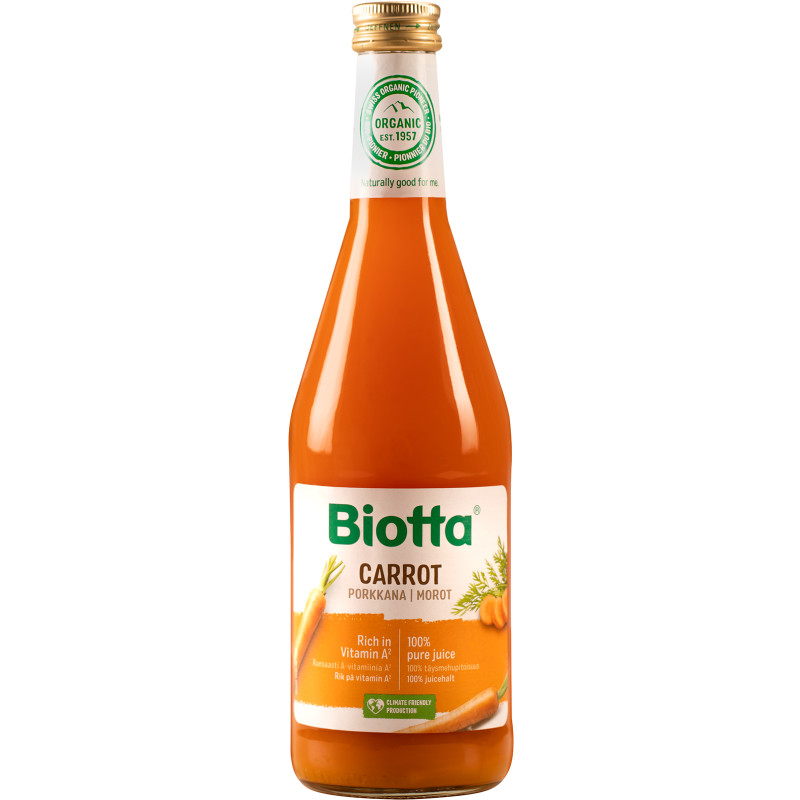 Porkkanatäysmehu Biotta 500 ml luomu
