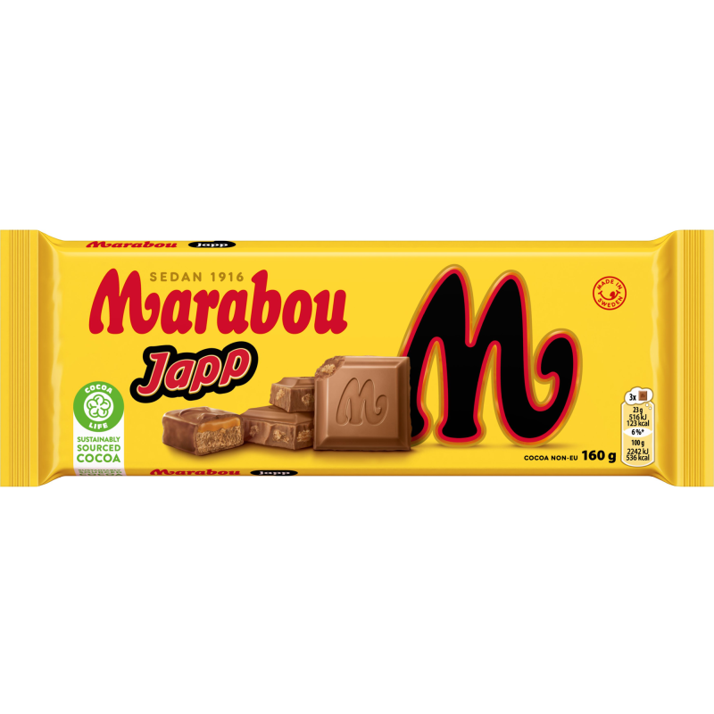 Suklaalevy Marabou 160 g Japp