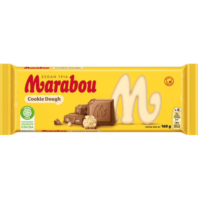 Suklaalevy Marabou 160 g Cookie Dough