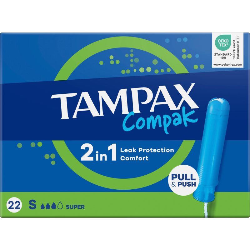 Tamponi Tampax 22 kpl Compak Super