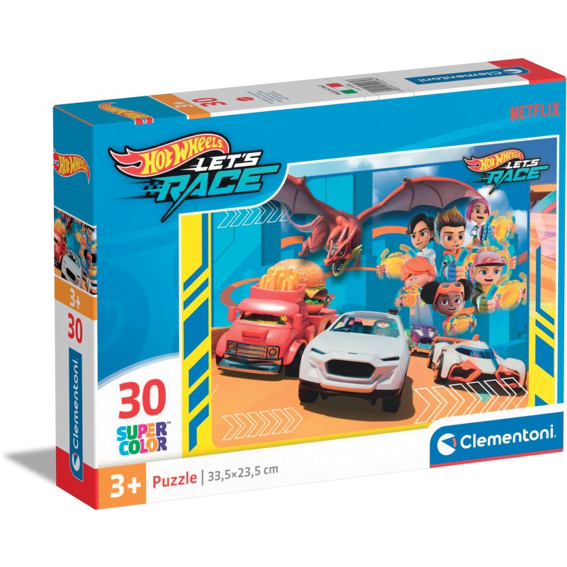 Palapeli Clementoni 30 palaa Hot Wheels