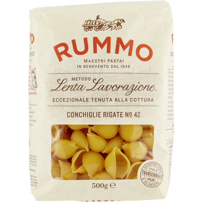 Conchiglie Rigate Rummo 500 g No:42 pasta