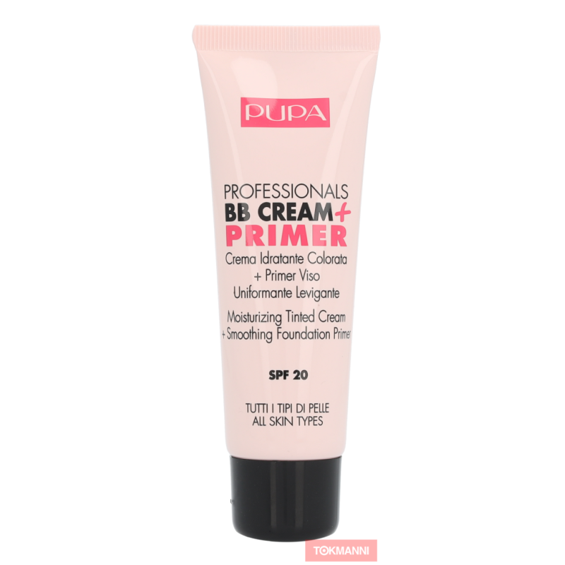 Päivävoide, Pupa 50 ml Pupa Professionals BB Cream + Primer SPF20 #001 Nude - Oil Free