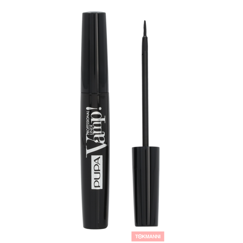 Silmänrajauskynä, Pupa 4,5 ml Vamp! Waterproof #100 Extra Black