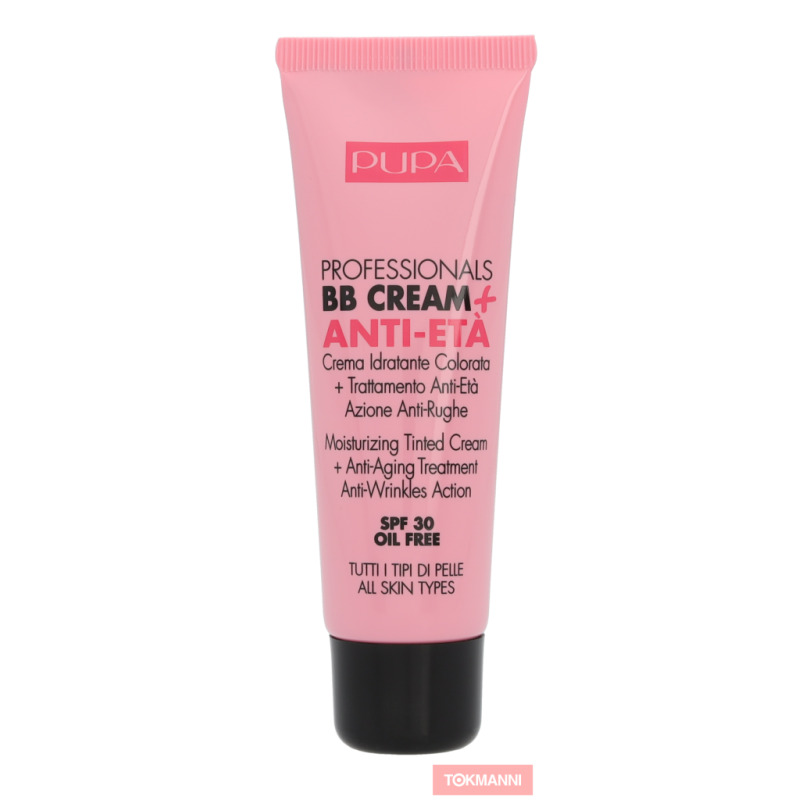 Päivävoide, Pupa 50 ml Pupa Professionals BB Cream + Anti-Eta SPF30 #002 Sand - Oil Free