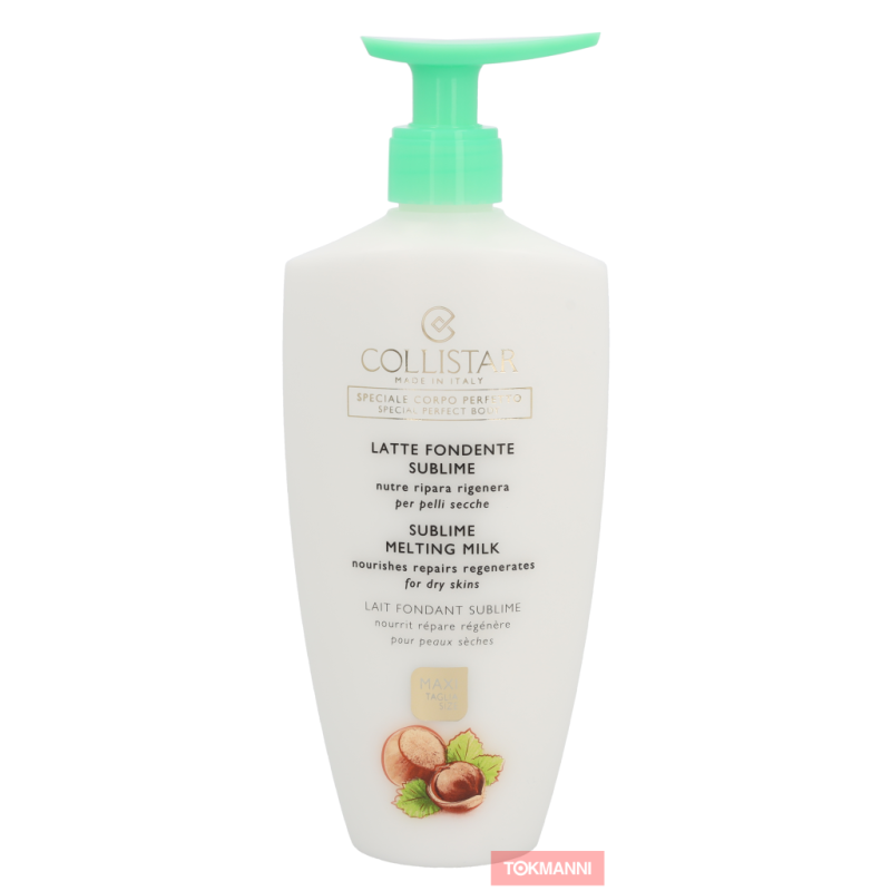 Puhdistusmaito, Collistar 400 ml Sublime Melting Milk