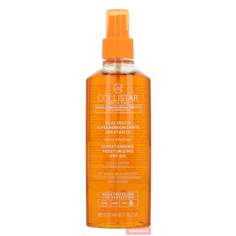 Itseruskettava öljy Collistar 200 ml SupertanningMoisturizing Dry Oil