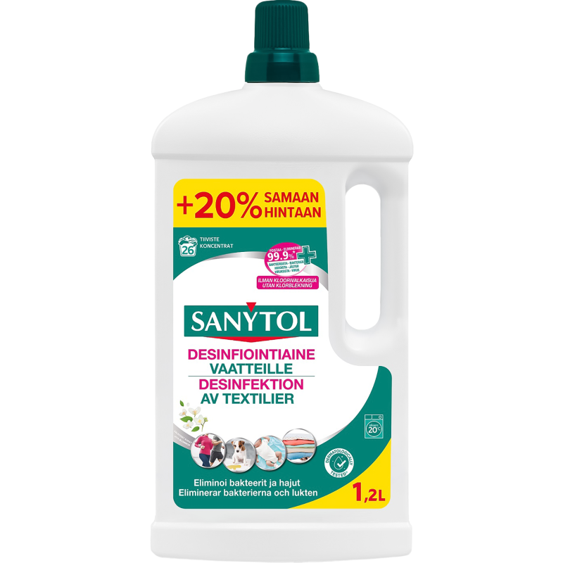 Desinfiointiaine pyykeille Sanytol 1,2 l