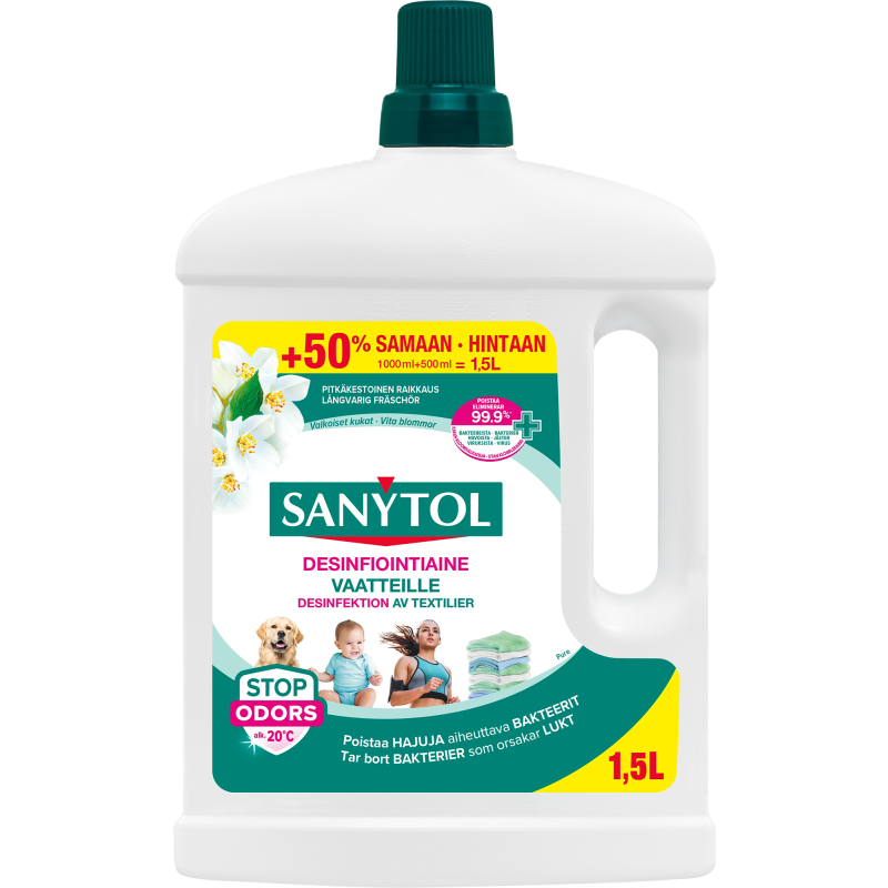 Desintiointiaine Sanytol 1,5 l tekstiileille