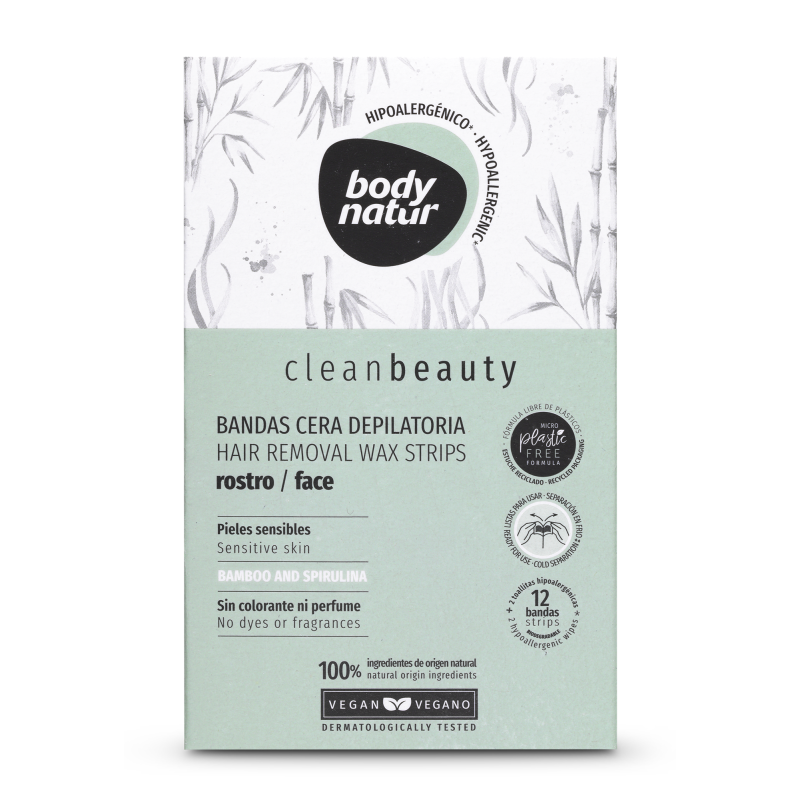 Vahaliuskat Body Natur 12 kpl kasvoille