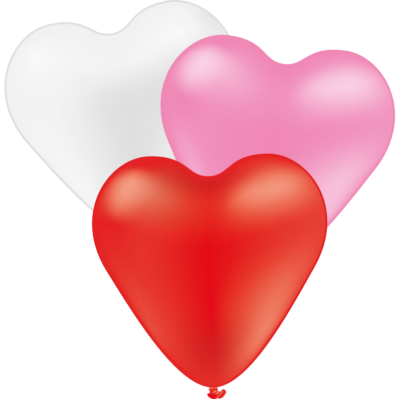 Ilmapallo Vivalloons 5 kpl sydän