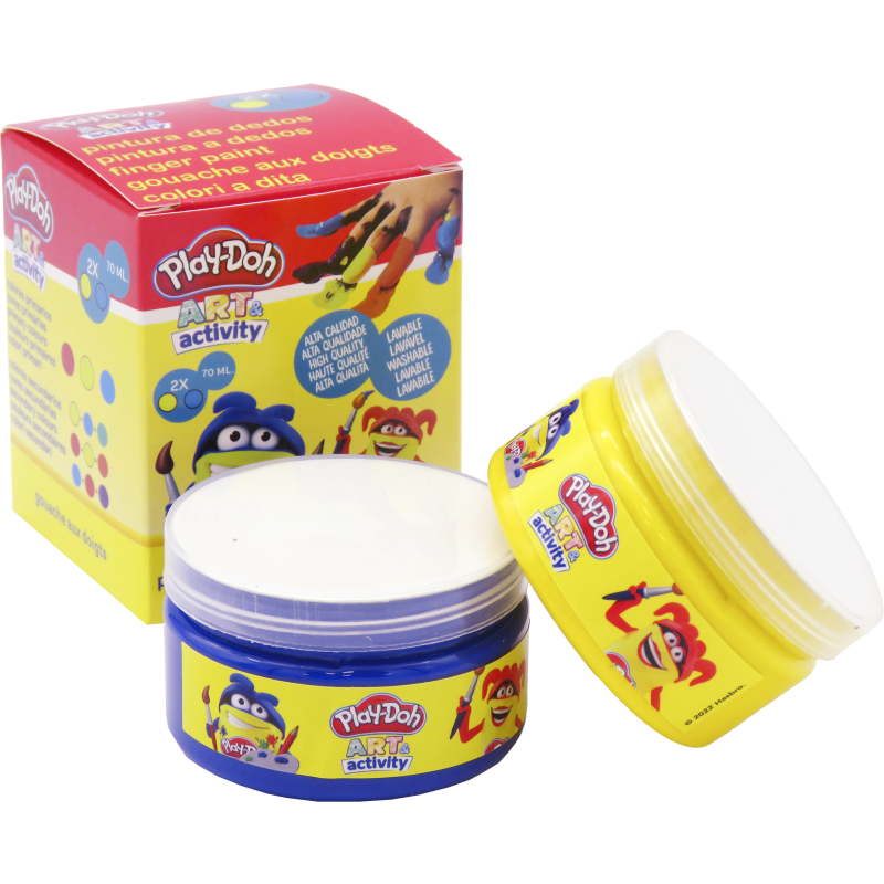 Sormiväri Play Doh 2 x 70 ml keltainen ja sininen