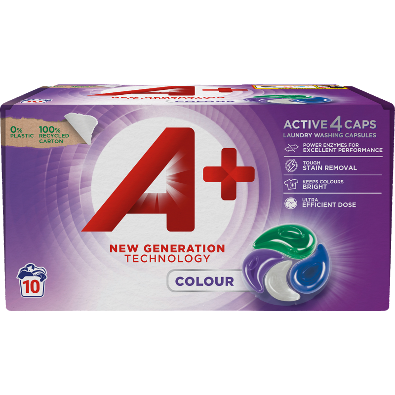 Pyykinpesukapselit A+ 10 kpl Active4 Color