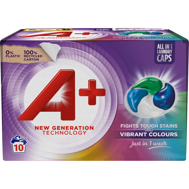 Pyykinpesukapseli A+ 10 kpl Color Active4