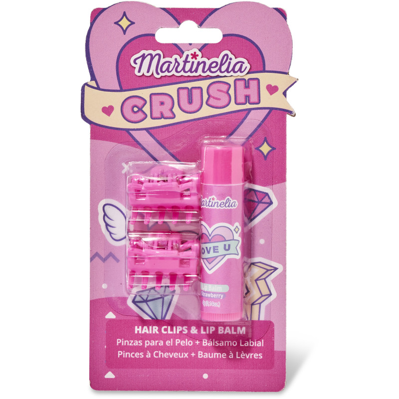 Hiusklipsit ja huulivoide Martinelia 4 g Crush