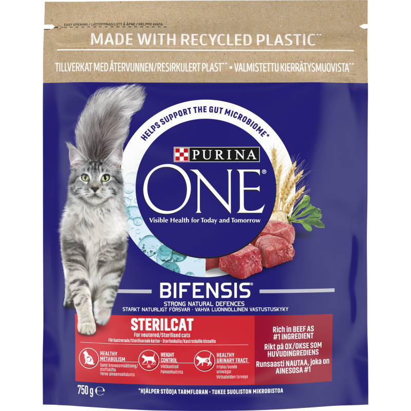 Kissanruoka Purina One 750 g Sterilcat Nautaa ja vehnää