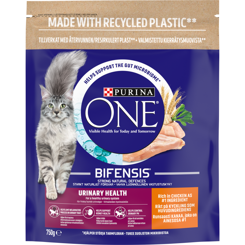 Kissanruoka Purina One 750 g Urinary Health kana-vehnä