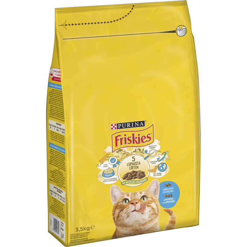 Kissanruoka Friskies 3,5 kg lohi-kasvis