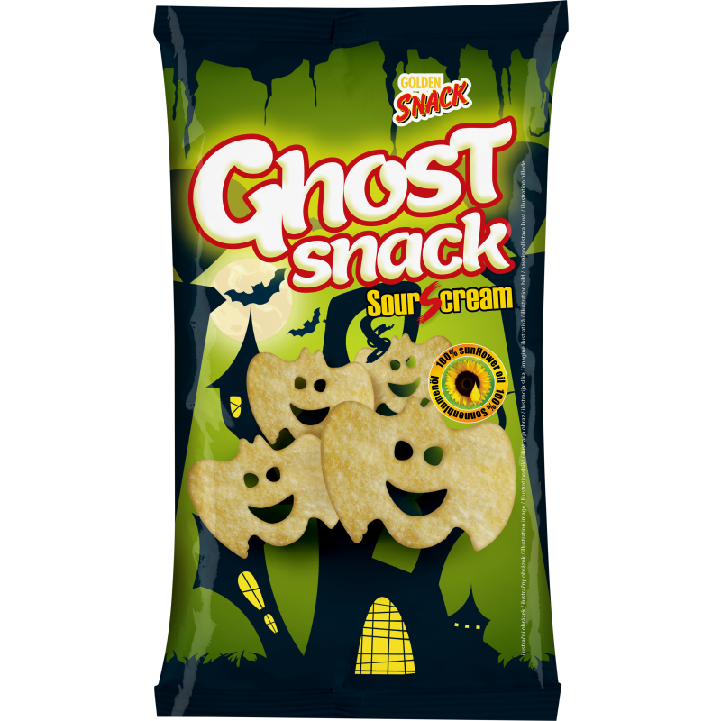 Ghost Snack Golden Snack 70 g Halloween Sour Cream