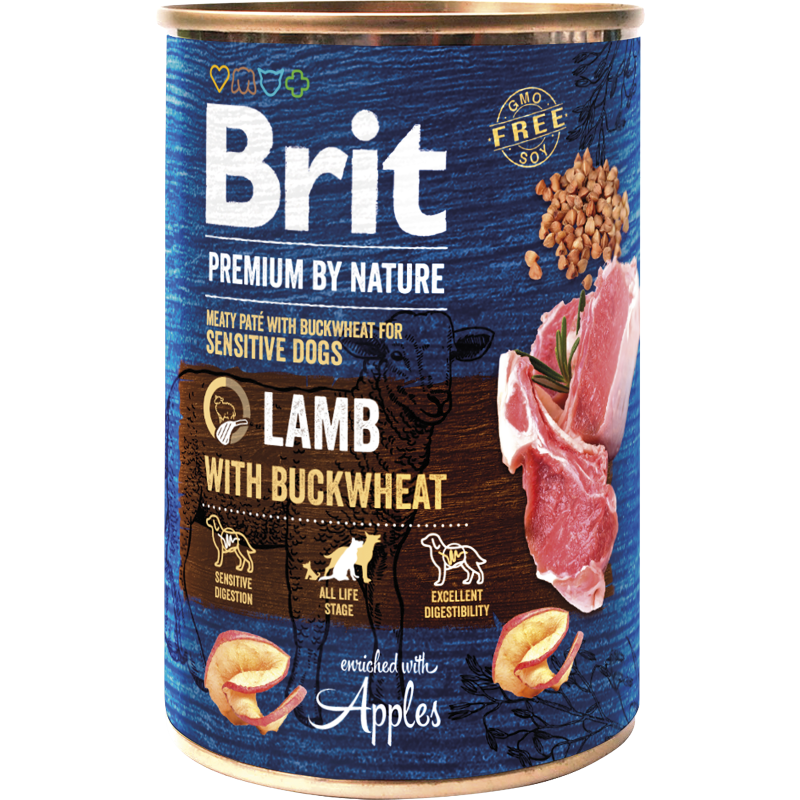 Koiranruoka Brit Premium by Nature 400 g Lammas-tattari
