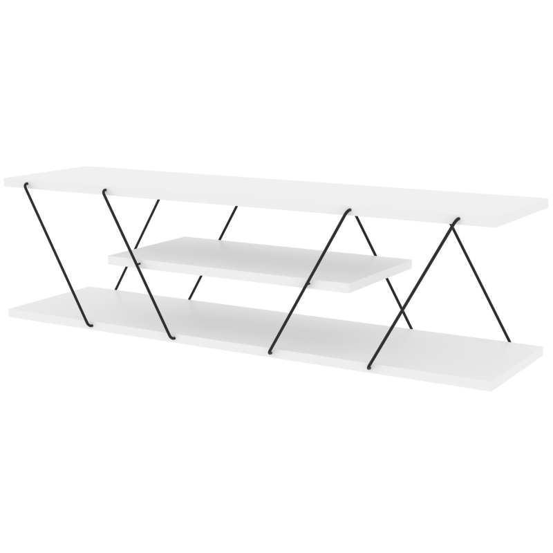 TV-taso Chic Home 120 cm Carita valkoinen/musta