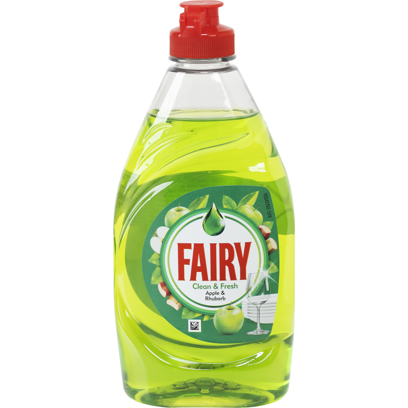 Käsitiskiaine Fairy 320 ml omena & raparperi