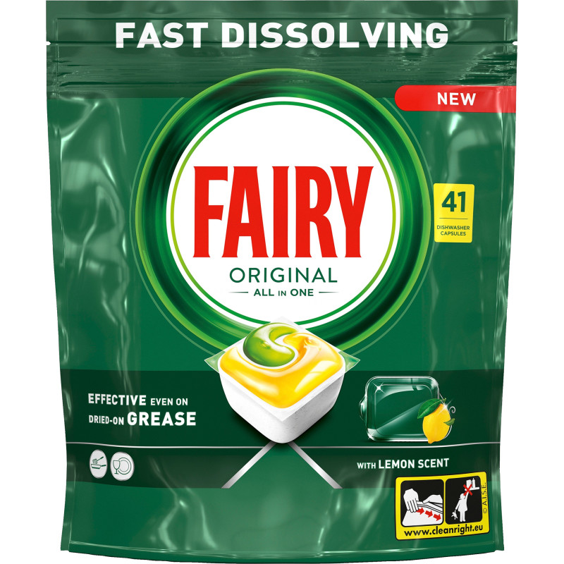 Konetiskitabletti Fairy 41 kpl Original Green