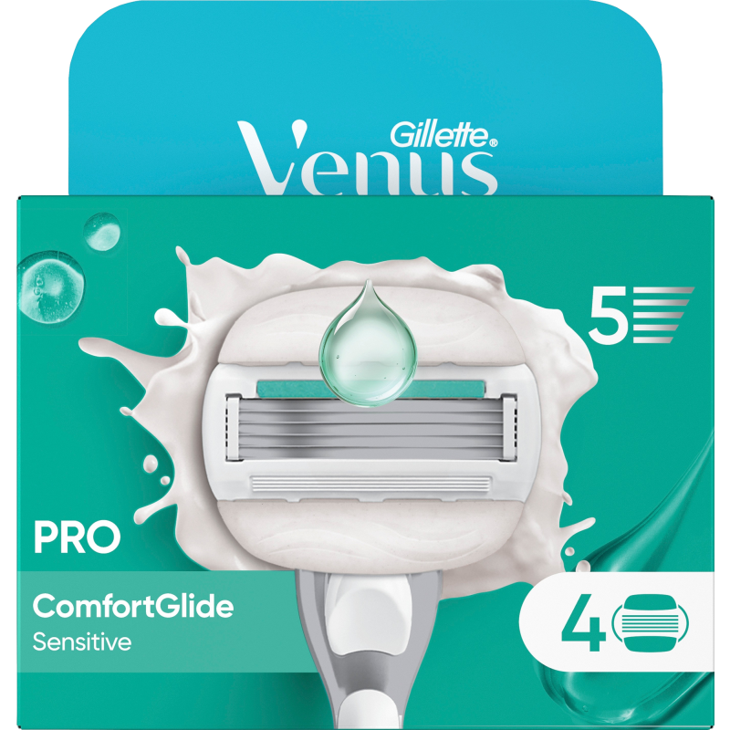Vaihtoterä Venus 4 kpl Pro Comfortglide Sensitive